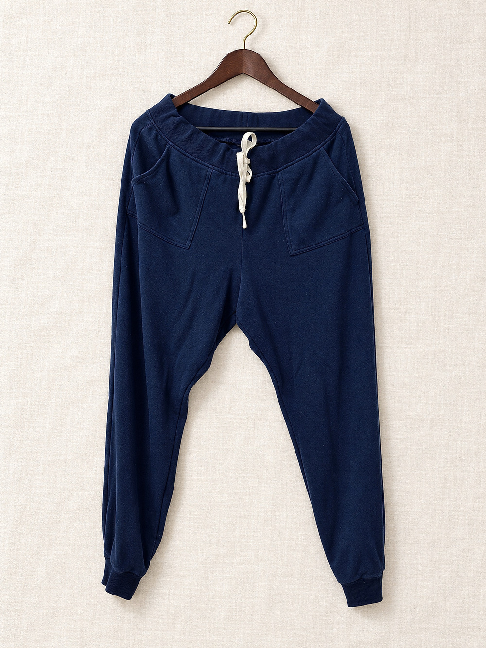 ⚜️ J.Crew Drop-Crotch Joggers | Cotton Jersey | Navy Blue · L 💗